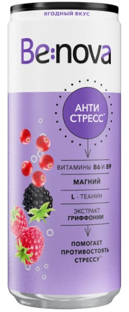 Напиток BE:NOVA Антистресс 0.33л (12)