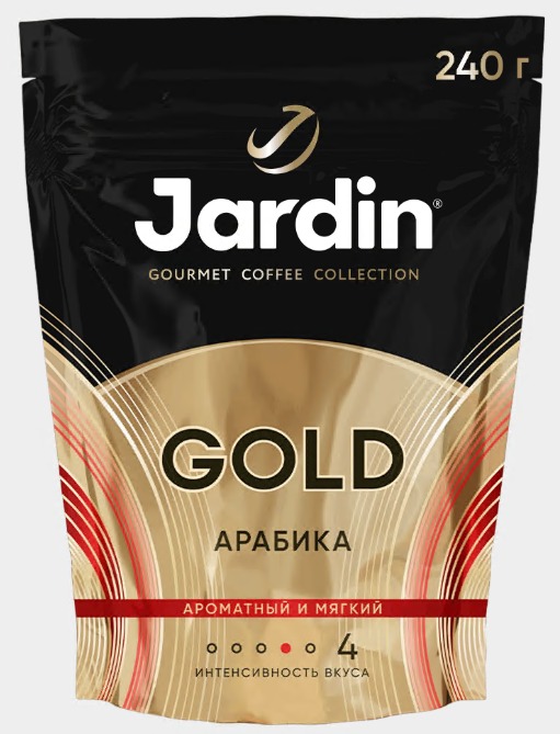 Кофе растворимый ЖАРДИН Голд 240г (8)