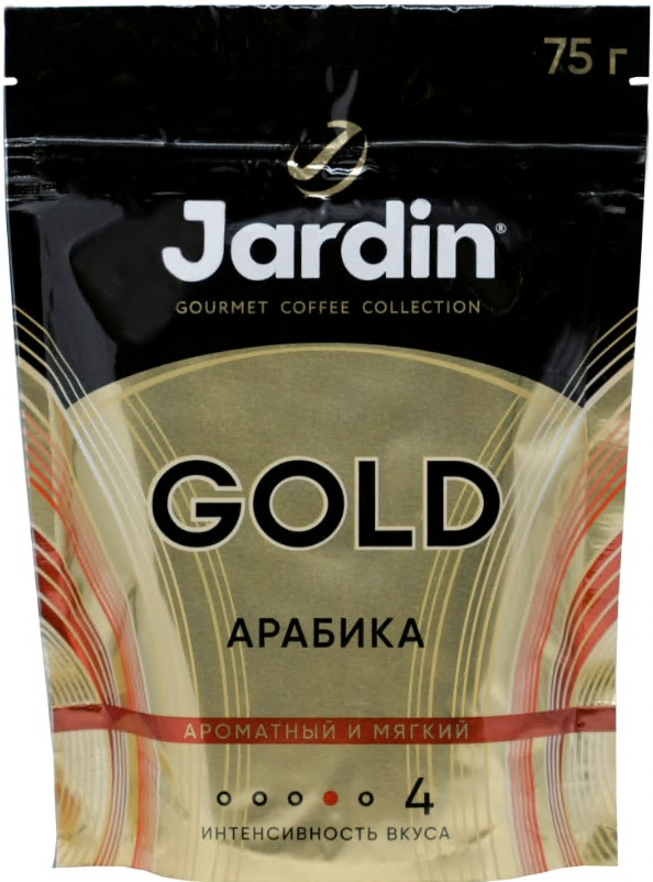 Кофе растворимый ЖАРДИН Голд 75г (12)