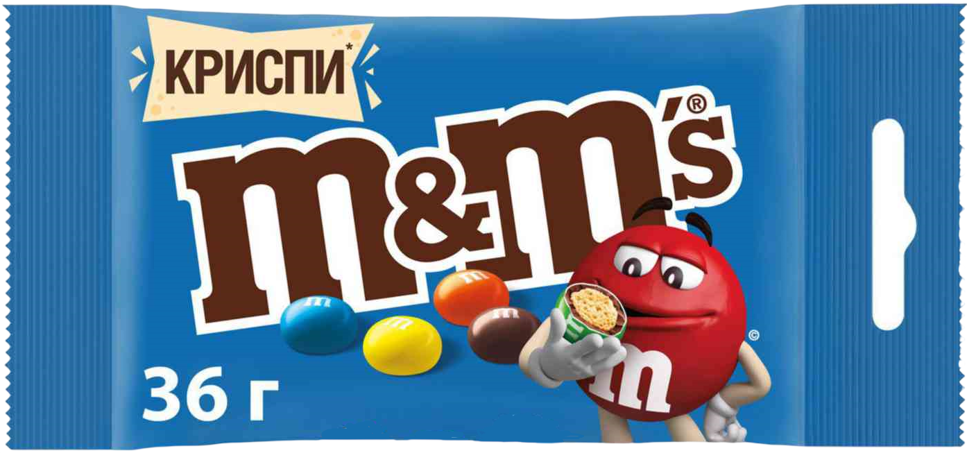 Драже M&M’s Криспи шоколад 36г (32)