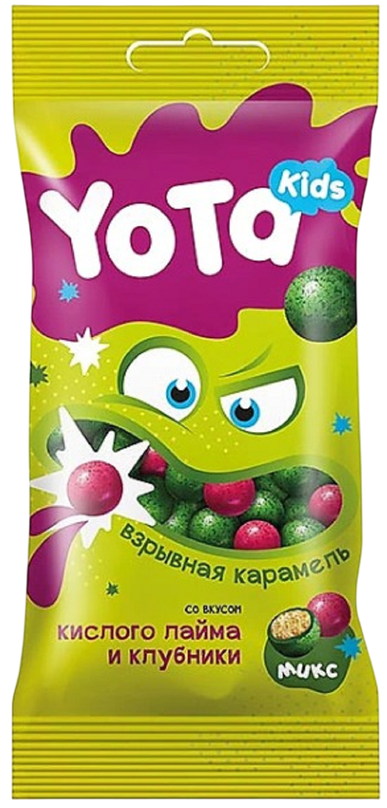 Драже YOTA Хрустящий шарик со взрывной карамелью 50г (16)