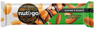 Батончик NUT&GO Almond & peanut 36г (18)