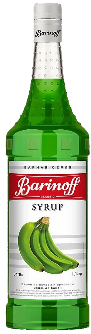 Сироп BARINOFF Зеленый банан 1000г (6)