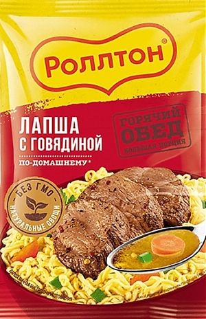 Лапша РОЛЛТОН По-домашнему с говядиной 85г (40)