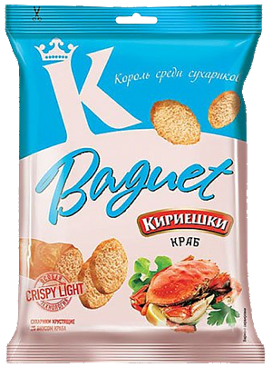 Сухарики КИРИЕШКИ Baguet краб 50г (32)