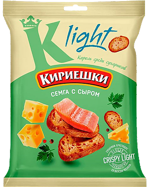 Сухарики КИРИЕШКИ Light семга с сыром 33г (50)