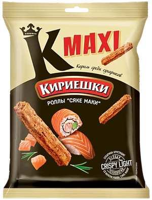 Сухарики КИРИЕШКИ Maxi ролл сяке маки 60г (40)