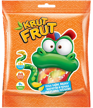Жевательный мармелад KRUTFRUT Змейки 70г (50)