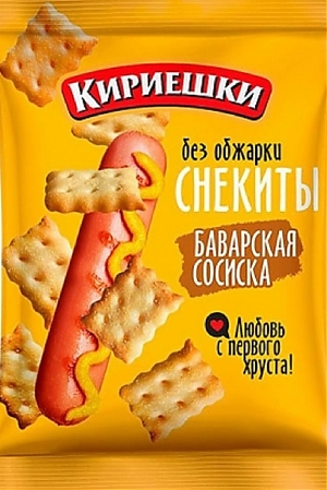 Крекер КИРИЕШКИ Снекиты Баварская сосиска 60г (36)
