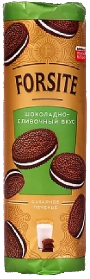 Печенье FORSITE Сэндвич шоколадно-сливочное 220г (20)