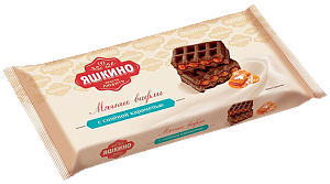 Вафли ЯШКИНО Мягкие с соленой карамелью 120г (34)
