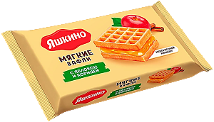 Вафли ЯШКИНО Мягкие с яблоком и корицей 40г (72)