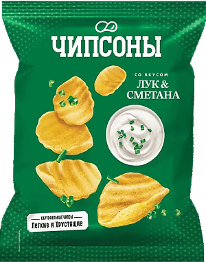 Чипсы ЧИПСОНЫ Нежный сыр с луком 40г (28)