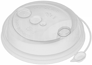 Крышка ПРОЗРАЧНАЯ Флип-топ D80 50шт (20)