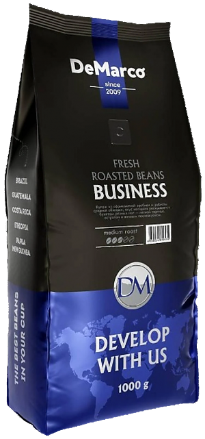 Кофе в зернах DEMARCO Fresh Roast Business 1000г (10)