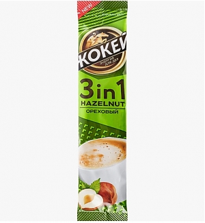 Кофейный напиток ЖОКЕЙ Ореховый 3в1 12г (10)
