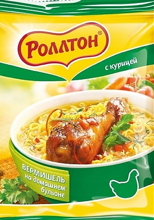 Лапша РОЛЛТОН вермишель с курицей 60г (42)
