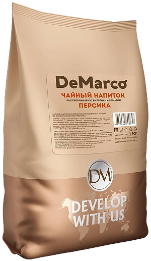Чай растворимый DEMARCO Персик 1000г (10)