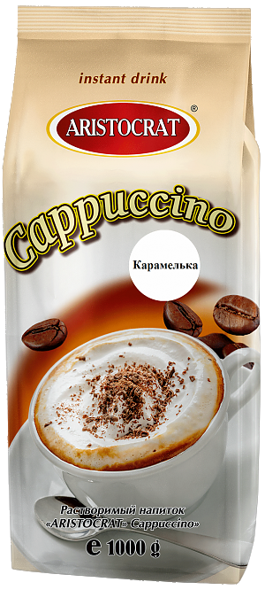 Капучино ARISTOCRAT Карамелька без кофеина 1000г (12)