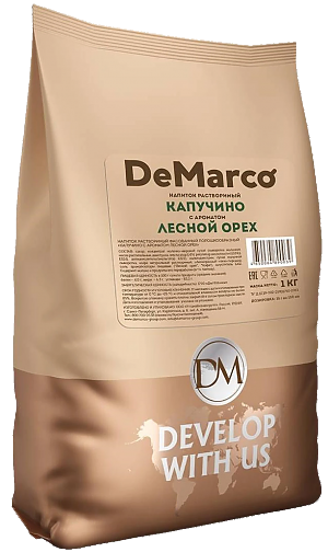 Капучино DEMARCO Premium Лесной орех 1000г (10)