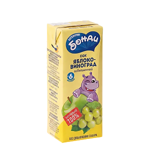 Сок БОНДИ Яблоко-Вишня 0.2л (27)