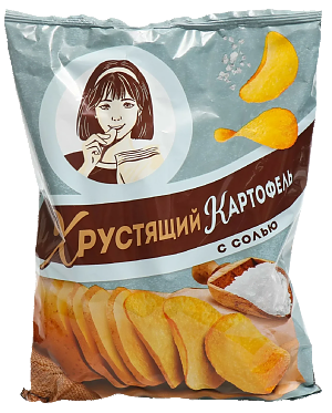 Чипсы ХРУСТЯЩИЙ КАРТОФЕЛЬ с солью 40г (30)