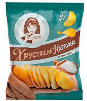 Чипсы ХРУСТЯЩИЙ КАРТОФЕЛЬ с солью 40г (30)