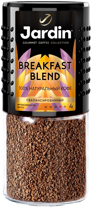 Кофе растворимый ЖАРДИН Брекфаст Бленд 180г (6)