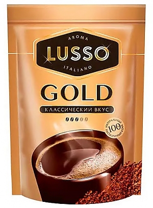 Кофе растворимый LUSSO Gold 40г (30)