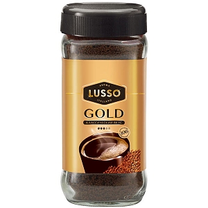 Кофе растворимый LUSSO Gold 95г (12)