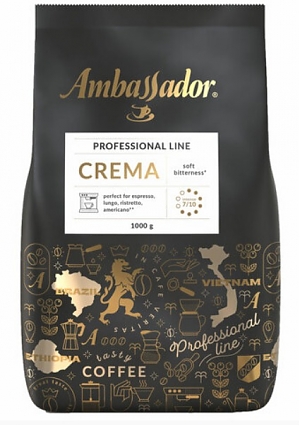 Кофе в зернах AMBASSADOR Crema 1000г (6)