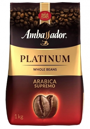 Кофе в зернах AMBASSADOR Platinum Arabica Supremo 1000г (6)