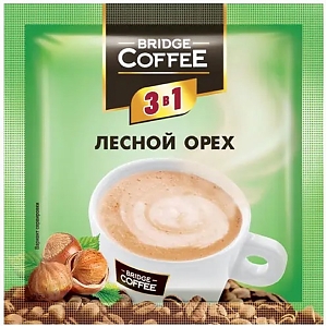Кофейный напиток BRIDGE COFFEE Лесной орех 20г