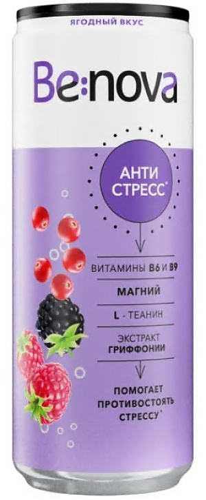 Напиток BE:NOVA Антистресс 0.33л (12)