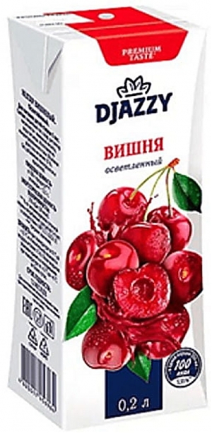 Нектар DJAZZY Вишня 0.2л (27)