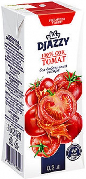 Сок DJAZZY Томат 0.2л (27)