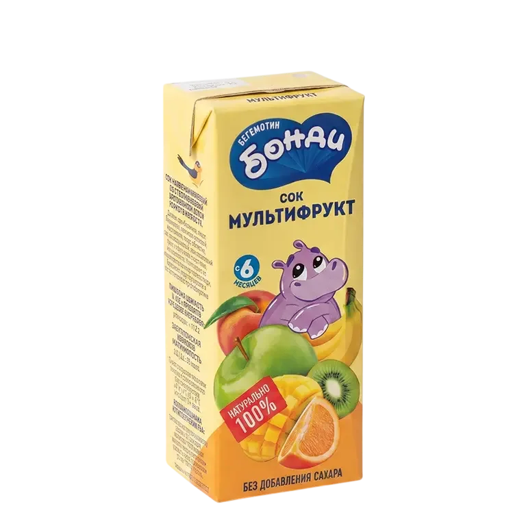 Сок БОНДИ Мультифрук 0.2л (27)