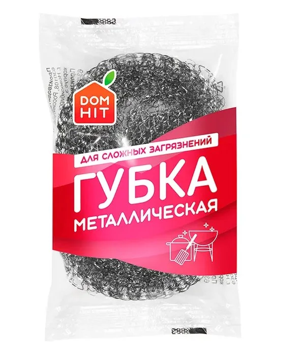Губка DOMHIT металлическая