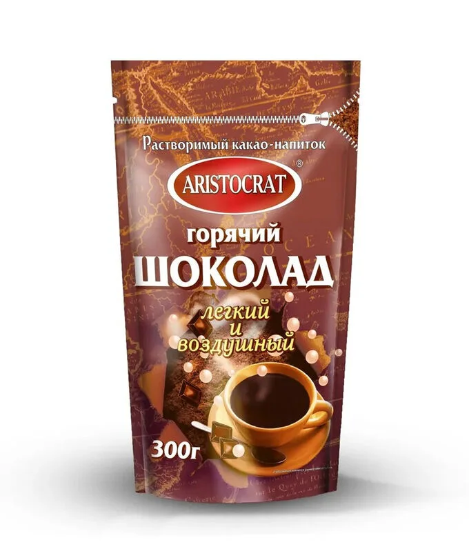 Горячий шоколад ARISTOCRAT Легкий и воздушный дой-пак 300г (12)