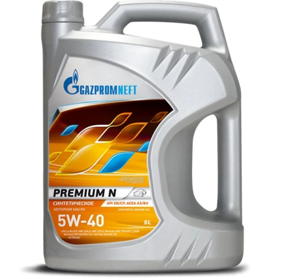 Моторное масло GAZPROMNEFT 5W40 Premium N