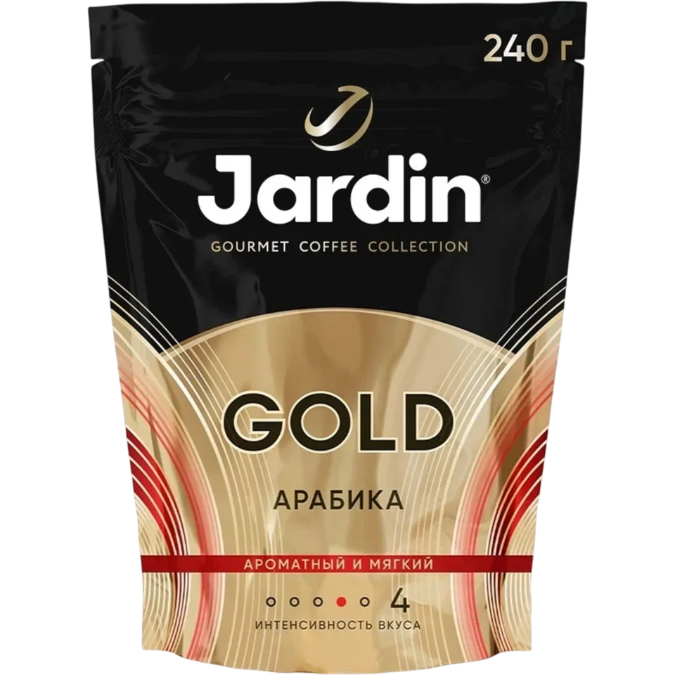Кофе растворимый ЖАРДИН Голд 240г (8)