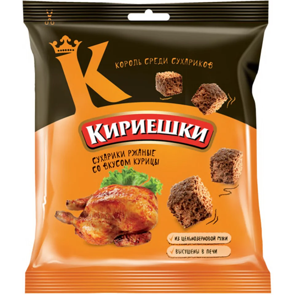 Сухарики КИРИЕШКИ курица 40г (60)