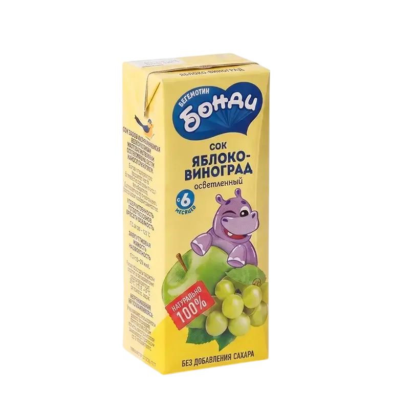 Сок БОНДИ Яблоко-Вишня 0.2л (27)