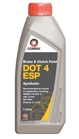 Жидкость тормозная COMMA DOT4 1л