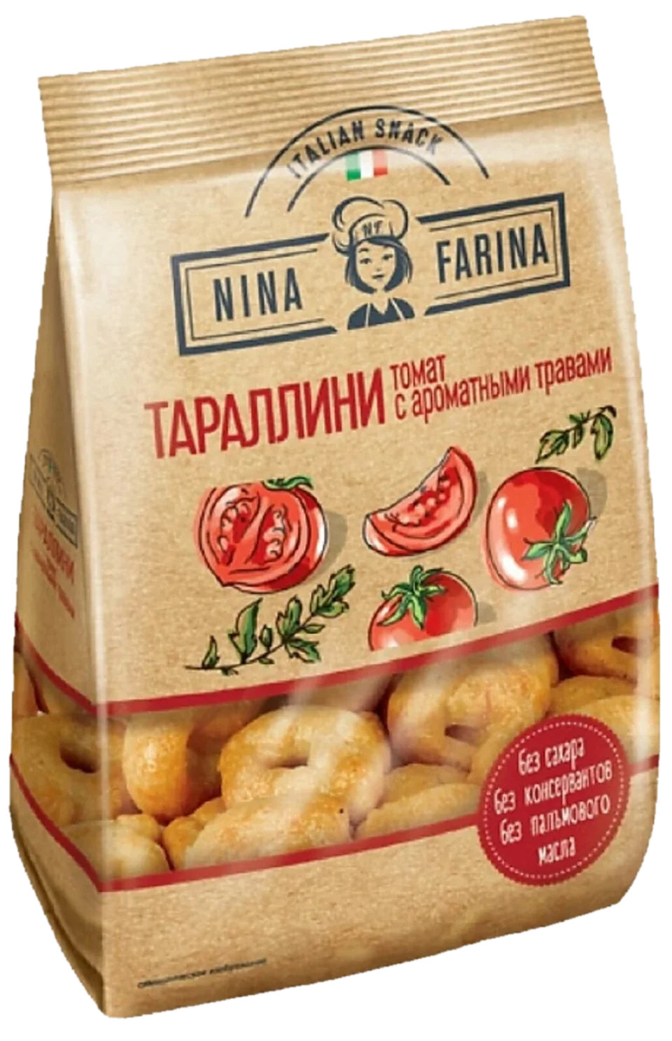 Тараллини NINA FARINA томат и ароматные травы 180 (24)