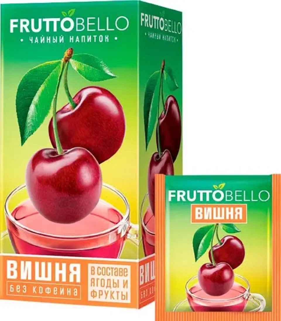 Чай FRUTTOBELLO Вишня 25 пакетиков