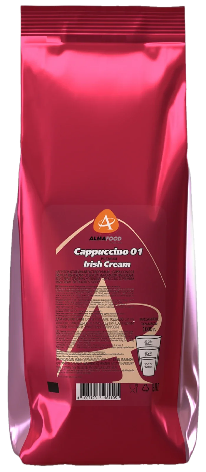 Капучино ALMAFOOD 01 Premium Irish Cream 1000г (8)