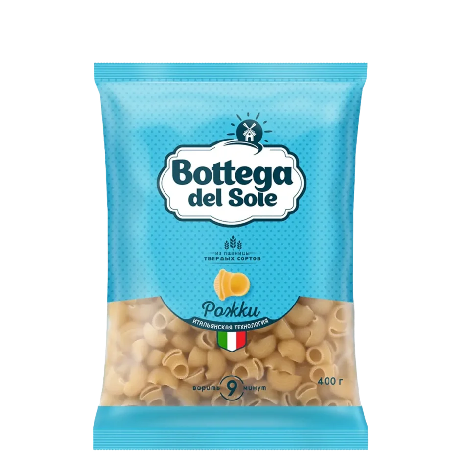 Макароны Bottega del Sole Рожки 400г
