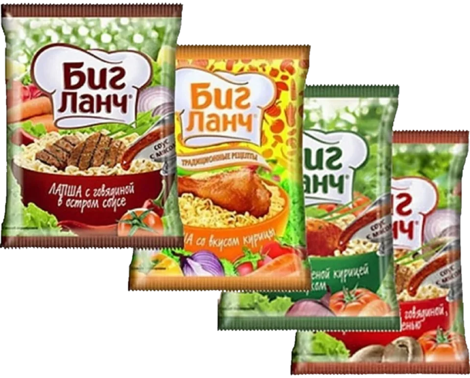 Лапша БИГ ЛАНЧ Ассорти (Курица Говядина Свинина) 75г (60)