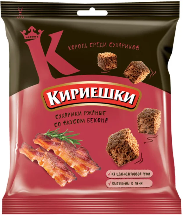 Сухарики КИРИЕШКИ бекон 40г (60)